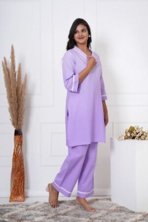 Lavender Ombre Kurti Set