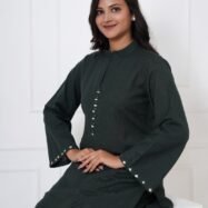 GREEN PLAZO KURTI SET