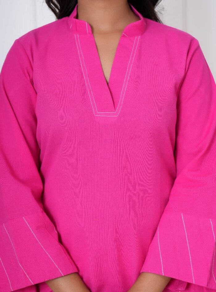 Pink Kurti  Set