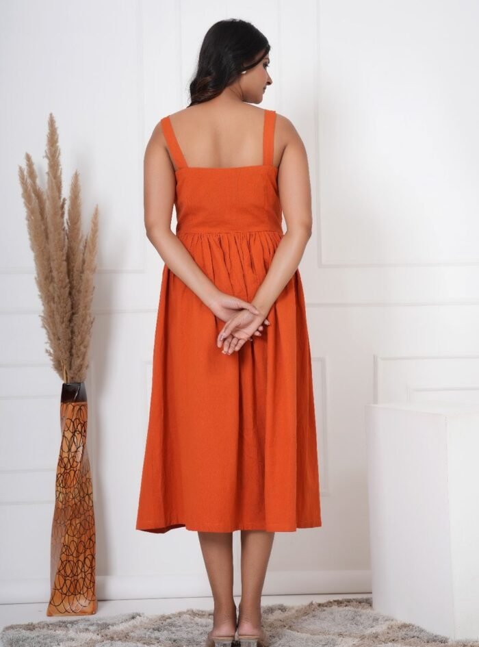 Orange One Piece Dress