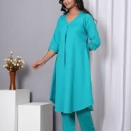 A Line Plated Kurti Set