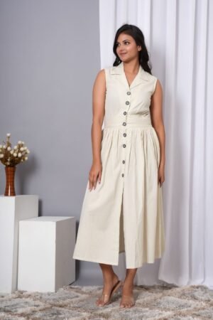 Light beige Midi Dress