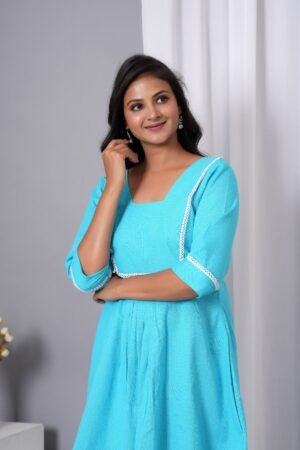 Pleated Kurti Set